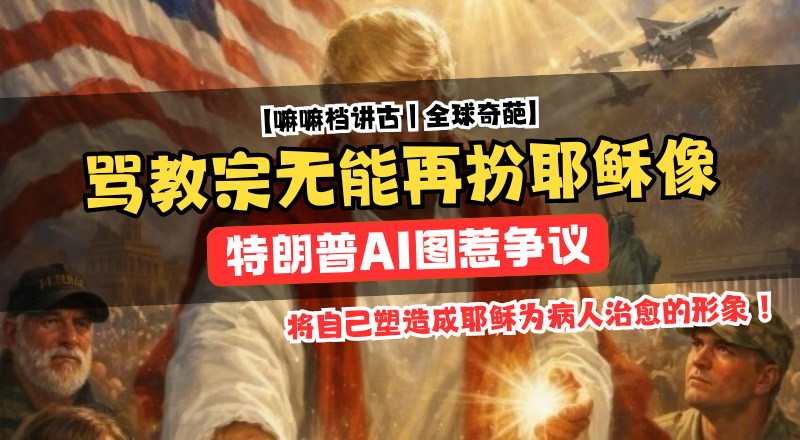 特朗普发AI图化身耶稣，抨击教宗后引爆宗教争议！