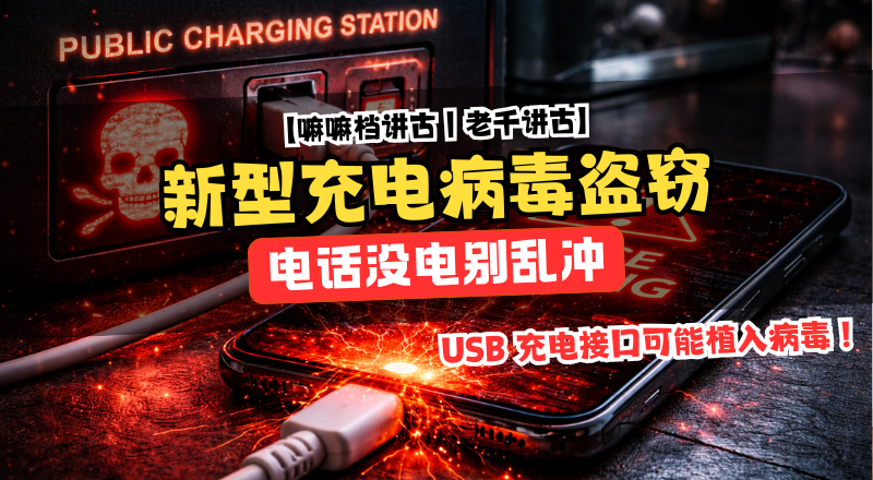 充电都不能乱插？警方提醒新型充电病毒风险，USB 充电接口可能植入病毒！