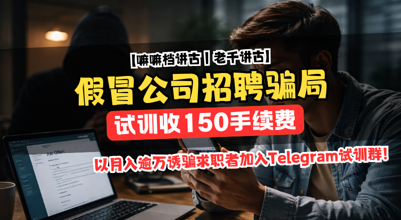 假冒公司招聘骗局！Telegram试训收150手续费，至少59人受骗！
