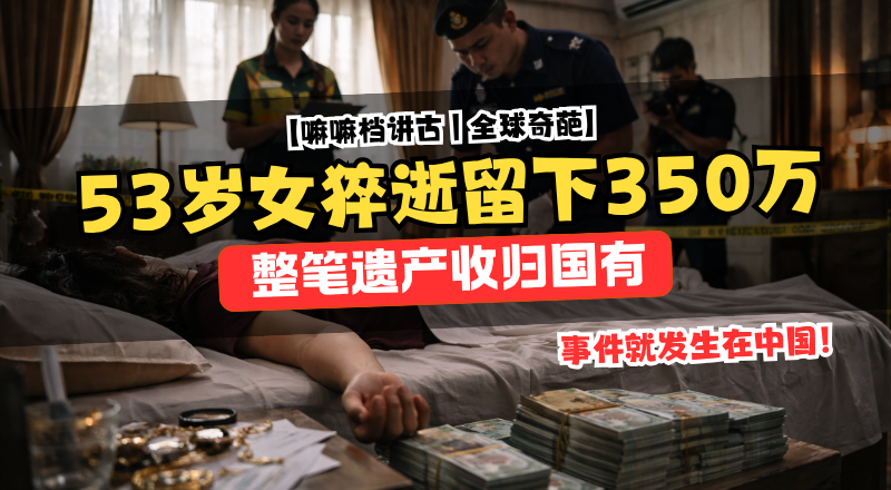 中国53岁单身女病逝留600万人民币遗产！无继承人最终收归国有！