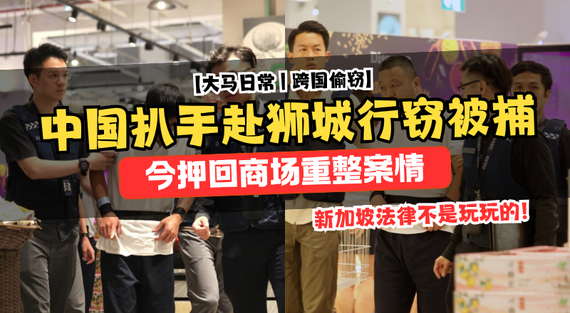 中国扒手团飞新加坡行窃被捕：专攻商场游客区作案曝光！