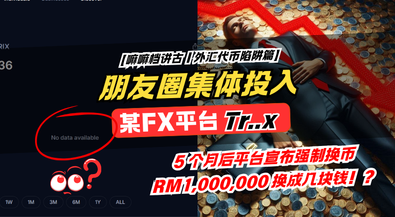 朋友圈齐投“某FX平台”，RM1,000,000 变几块钱！平台改币后暴跌崩盘
