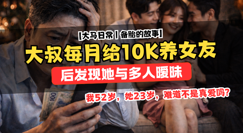 52岁男子每月给女友RM10K交往两年！后发现对方同时与多名男性暧昧崩溃发文！